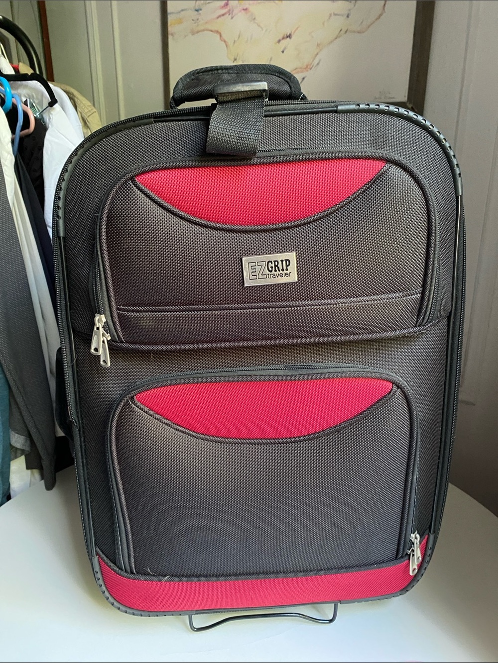 Carry-On Luggage - Black & Red